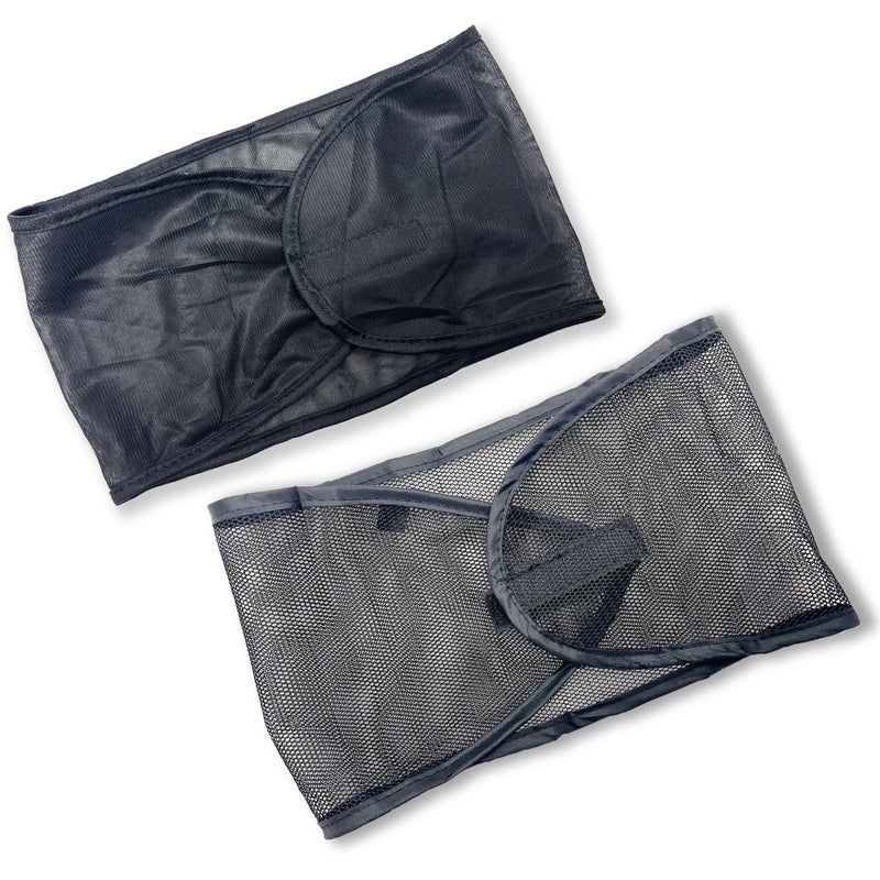 DONNA Satin Wrap & Mesh Wrap 2PCS â€“ Breathable Mesh Head and Satin Cap Set, Adjustable Closure, Soft & Cool Fabric for Pixie Cut, Short Hair, and Everyday Styling - Image 1