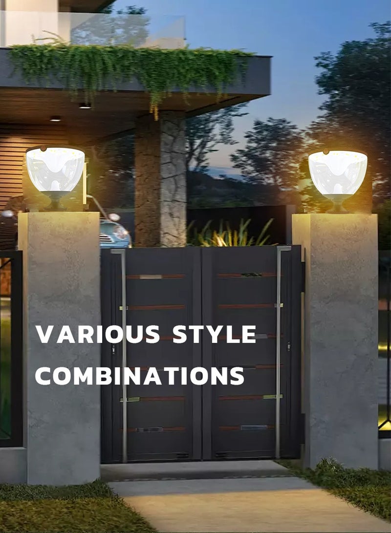 Vmax Solar LED Dome Light – 360° Coverage, 3 Color Temperatures, 20cm Tall, 19cm Clear Dome – Indoor & Outdoor Security Lighting - Image 4