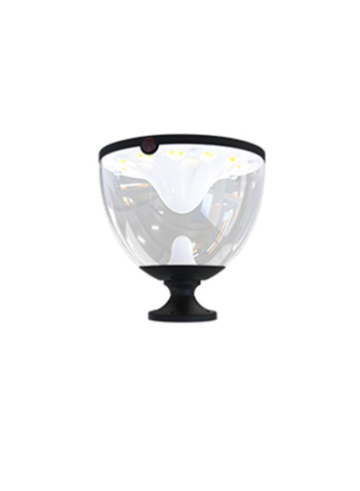 Vmax Premium Solar LED Dome Light – with 360° Coverage for Indoor & Outdoor Security – 20Cm Tall / 19Cm Clear Dome – 3 Color Temperature Change – Warm/Natural/Cool White Light – For Home Office Garden  - Image 1