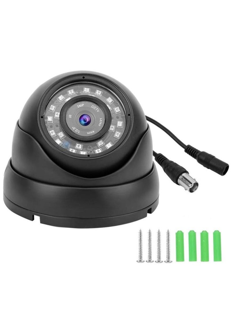 Generic Reverse Camera 12V 1080p CCTV Dome Camera AHD Camera Surveillance NTSC System for Bus Boat Car Black  - Image 1
