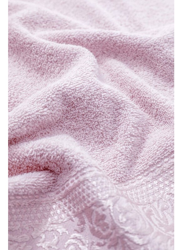 FIESTA Cotton Jacquard Family Bathrobe Set - Navy Blue - Pink  - Image 2