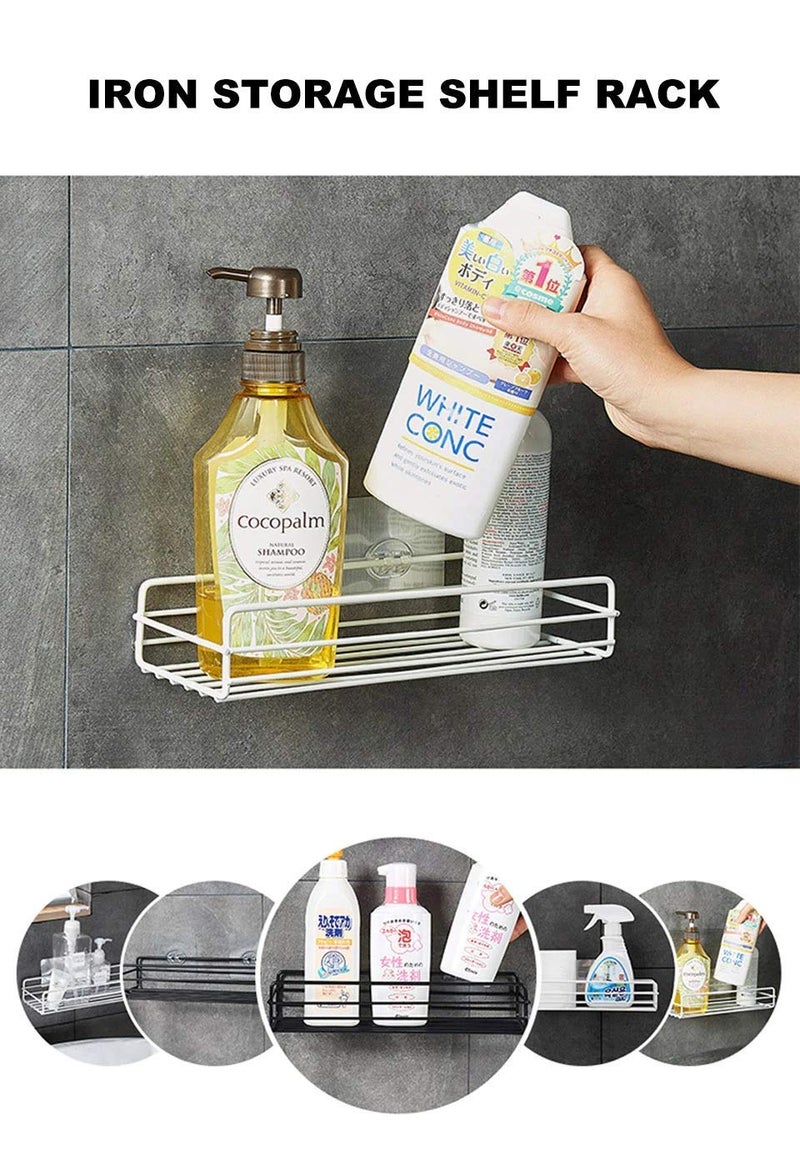 Vruta Multipurpose Kitchen Bathroom Shelf Wall Holder Storage Rack Bathroom Rack Storage Box Strong Magic Sticker Shower Rack Shelf(Medium Size) (1) - Image 4