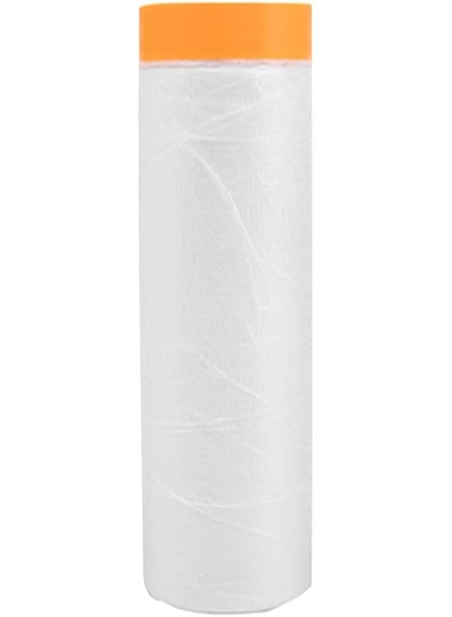 erorex 1.8M X 20M Plastic Painting Drop Film Feet Plastic Masking Furniture Tape Dust Proof Protective Film Roll Waterproof Wide Paper For Decorating Painting Cabinet Furniture Covering Carpet Floor Car - Image 1