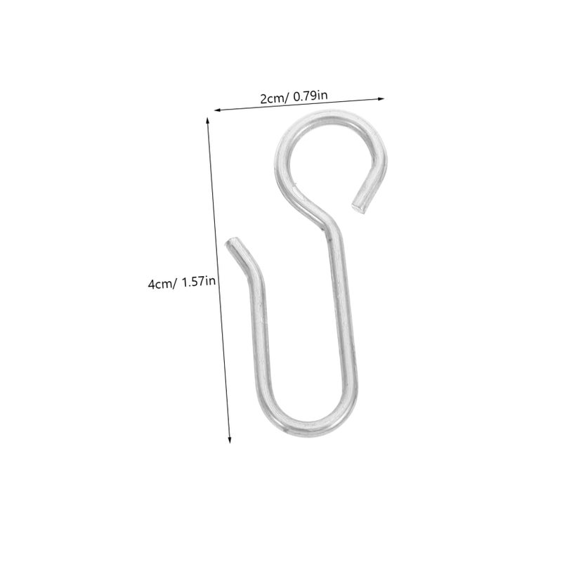 Stainless Steel Ceiling Drapery Pin Curtain Hooks 4 2X2 2X0 2CM Easy Installation 50Pcs - Image 3