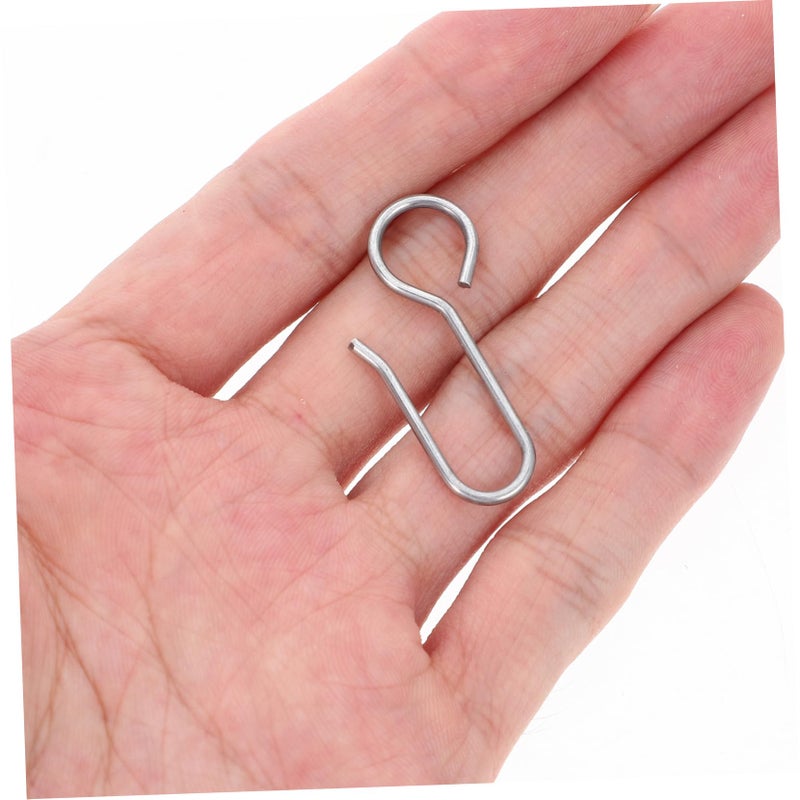 Stainless Steel Ceiling Drapery Pin Curtain Hooks 4 2X2 2X0 2CM Easy Installation 50Pcs - Image 5