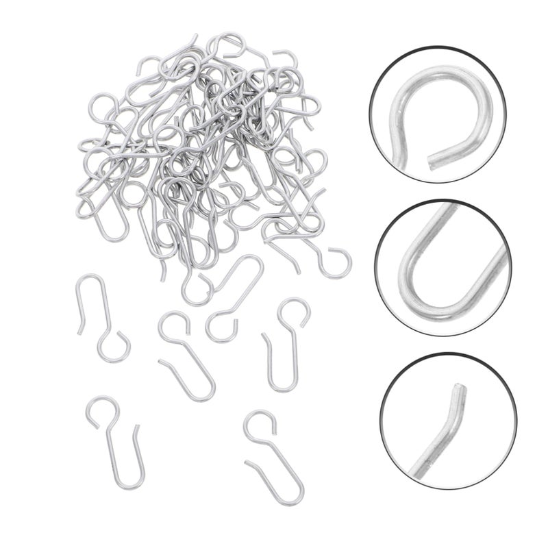 Stainless Steel Ceiling Drapery Pin Curtain Hooks 4 2X2 2X0 2CM Easy Installation 50Pcs - Image 4