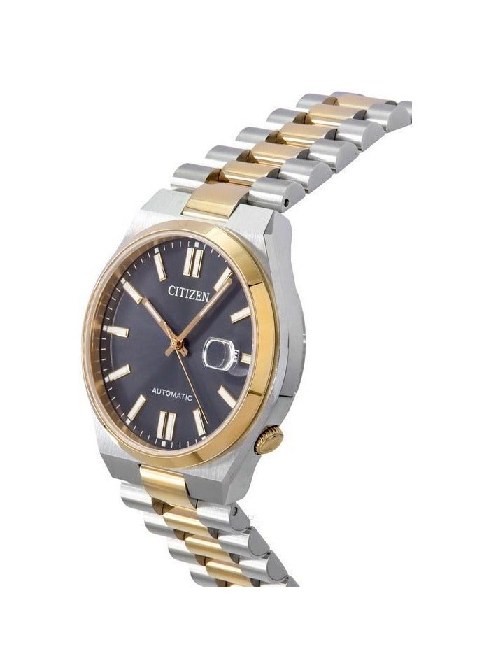 CITIZEN Analog Tsuyosa Gray Dial Two Tone Men's Watch - NJ0154-80H - Image 5