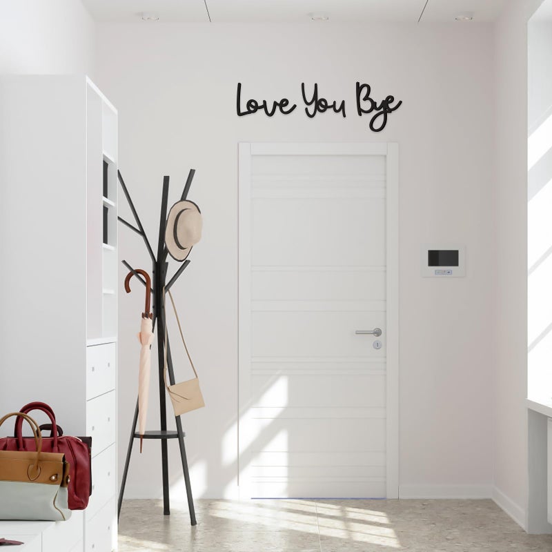 Dripykiaa Wall Decor 31.5 "Love You Bye Sign Signing Hanging Hallway Decoration Express Love و Warm for Family Lover زوجة زوجة المدخل المدخل للبن بوهو ديكور - Image 4