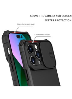 Generic Apple iPhone 16 Pro 5G Case Cover, Innovative Telescopic Bracket, Sliding Protection Camera Window, Slim Thin PC&TPU Shockproof Mobile Phone Case Black  - Image 3