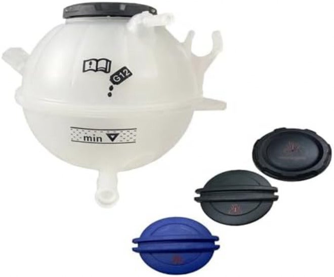 Coolant Radiator Expansion Tank, for VW, for Tiguan, for Skoda, for Seat, for A3 1K0121407 3B0121321 Radiator Coolant Overflow Expansion Tank Bottle+Cap Engine Coolant Expansion Tank(B- Black Cap) - Image 3
