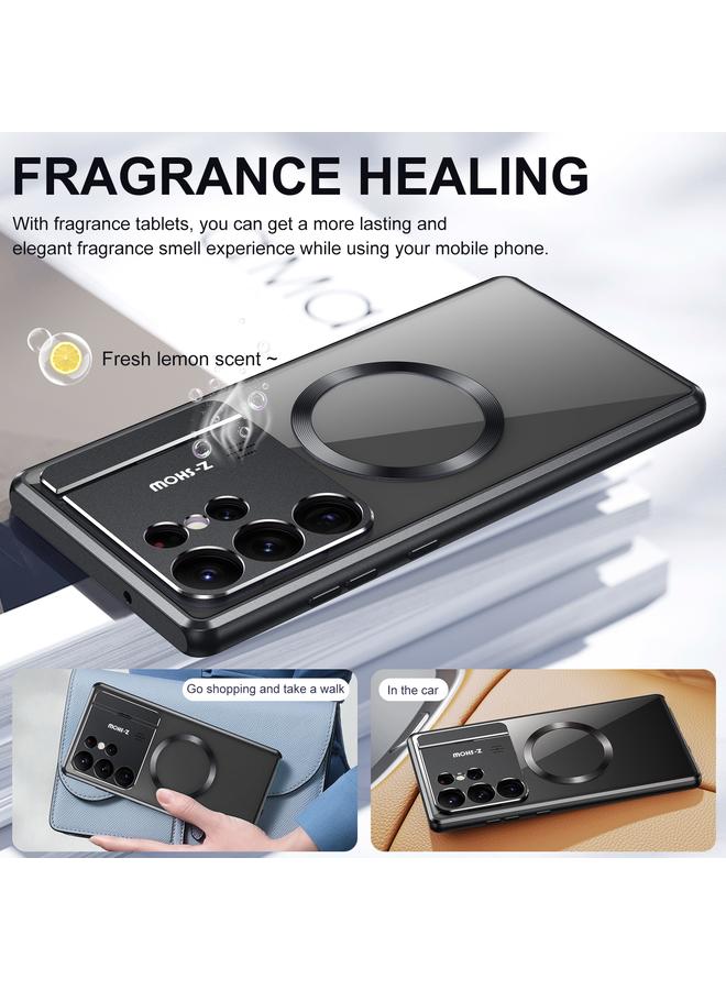 erorex Case For Samsung Galaxy S22 Ultra 5G Aromatherapy Holder Single-sided MagSafe Magnetic Phone Case - Image 3