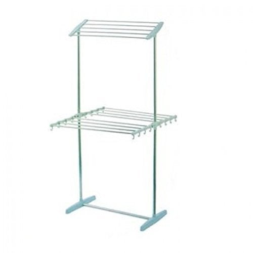 S R EXCLUSIVE S R EXCLUSIVE Multifunctional Plastic with Stainless Steel Mobile Towel Rack Room Save Space Towel Cloth Rack Holder Towel Stands Drying Rack Multi Color  - Image 2