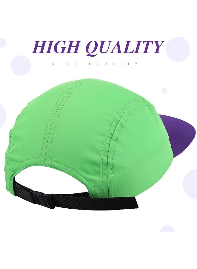 Cindeer 80s 90s Neon Hat Nylon Cap Retro Adjustable Cap for Women Men 80s Costumes Accessories 90s Theme Party - Image 2