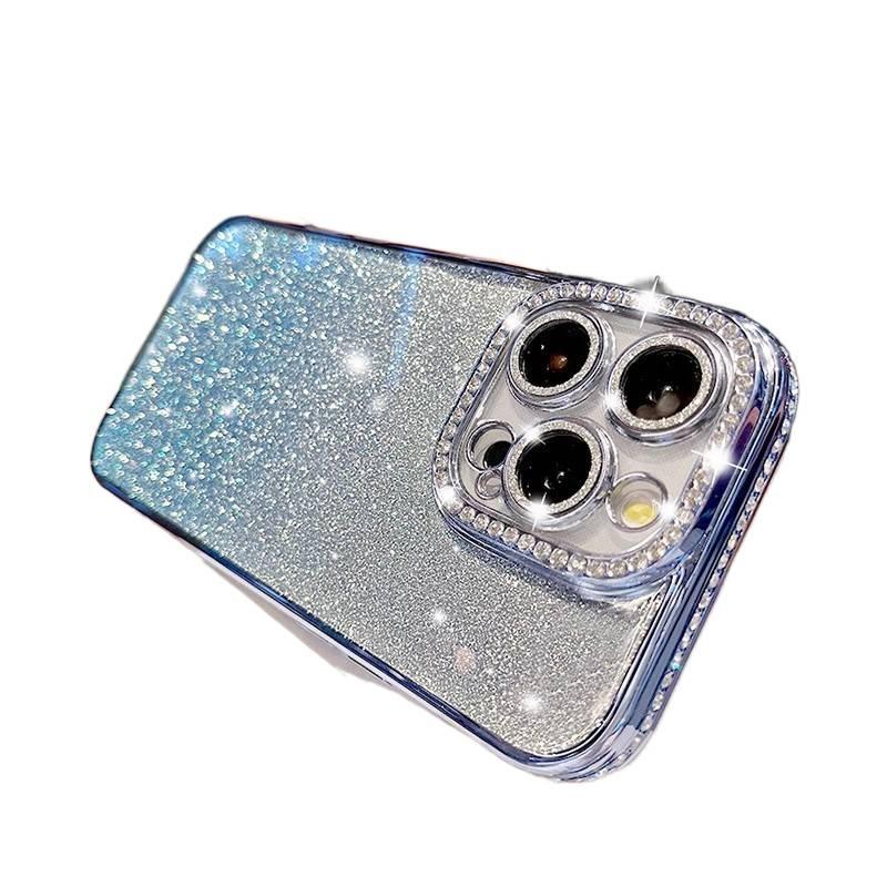 غطاء واقي بTPU لـ iPhone 17 / 17 Air / 17 Pro / 17 Pro Max مع فيلم عدسة ماسي مائي وبريق متدرج مع مقاوم للصدمات مع حماية من السقوط باللون Gradient من مادة TPU للاستخدام العملي - Image 3