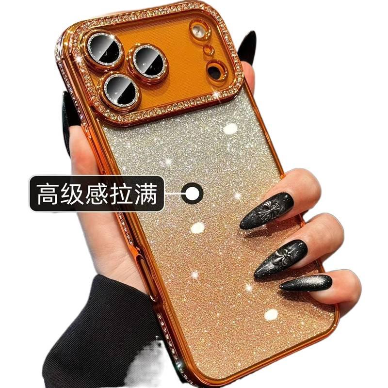 غطاء واقي بTPU لـ iPhone 17 / 17 Air / 17 Pro / 17 Pro Max مع فيلم عدسة ماسي مائي وبريق متدرج مع مقاوم للصدمات مع حماية من السقوط باللون Gradient من مادة TPU للاستخدام العملي - Image 2