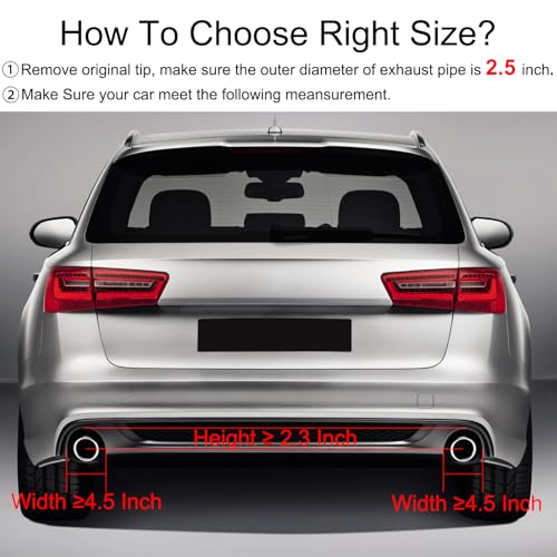 Tempsnow Real Carbon Fiber Exhaust Tip 25 Inlet 4 Outlet Real Carbon Fiber 25 to 4 Exhaust Tip 2MM Thickness - Image 3