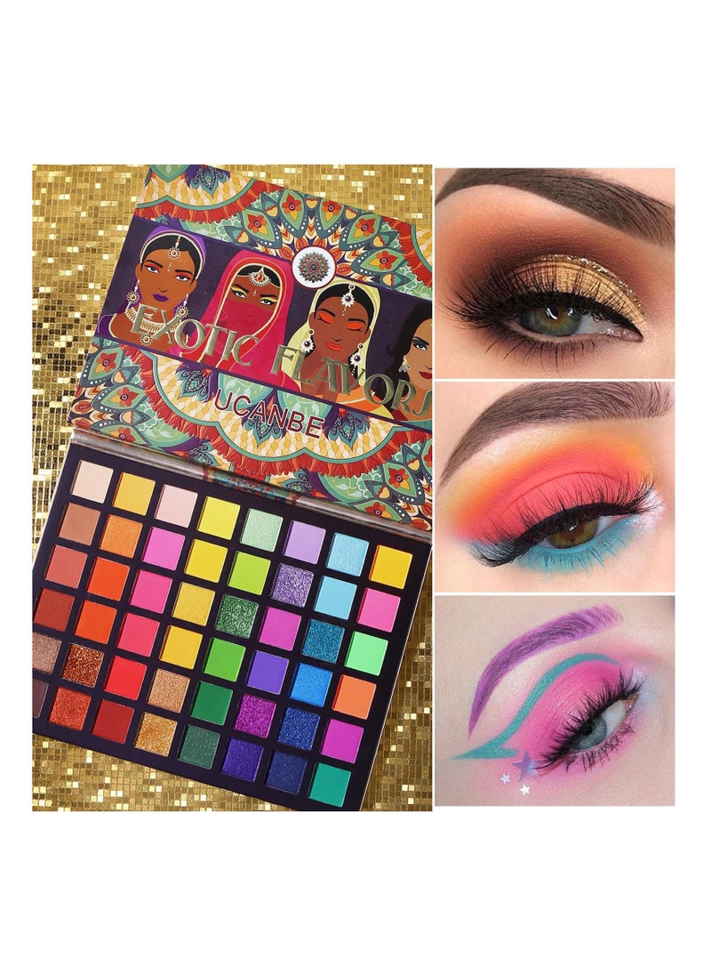 48 Color Pressed Eyeshadow Pallete Makeup Eyeshadow Palette Shimmer Matte Glitter injections Eye Shadow Pallette