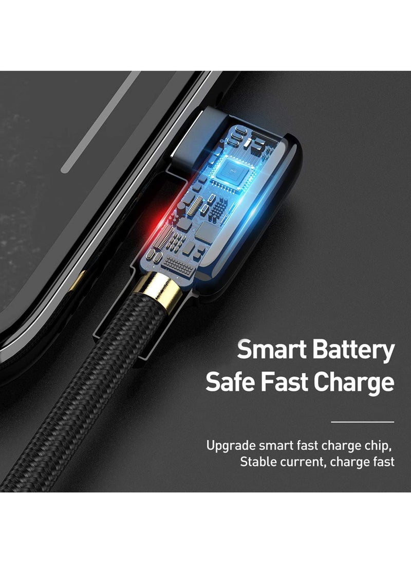 KASTWAVE Usb C Cable 90 Degree Coiled Usb a to C Charging Cable Scalable Spring Charging Cable 40 to 180 Cm 60w 5a Fast Charging High Speed Data Transfer Cable for Any C Port Device - Image 5