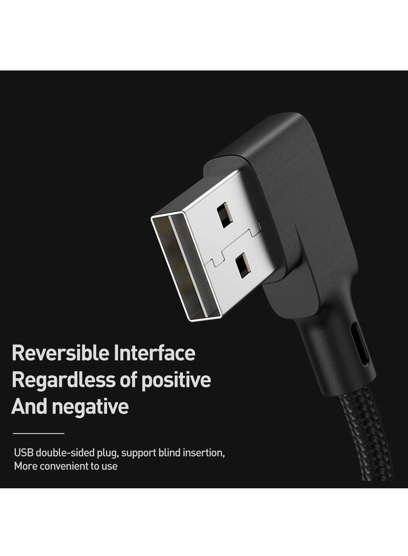 KASTWAVE Usb C Cable 90 Degree Coiled Usb a to C Charging Cable Scalable Spring Charging Cable 40 to 180 Cm 60w 5a Fast Charging High Speed Data Transfer Cable for Any C Port Device - Image 3