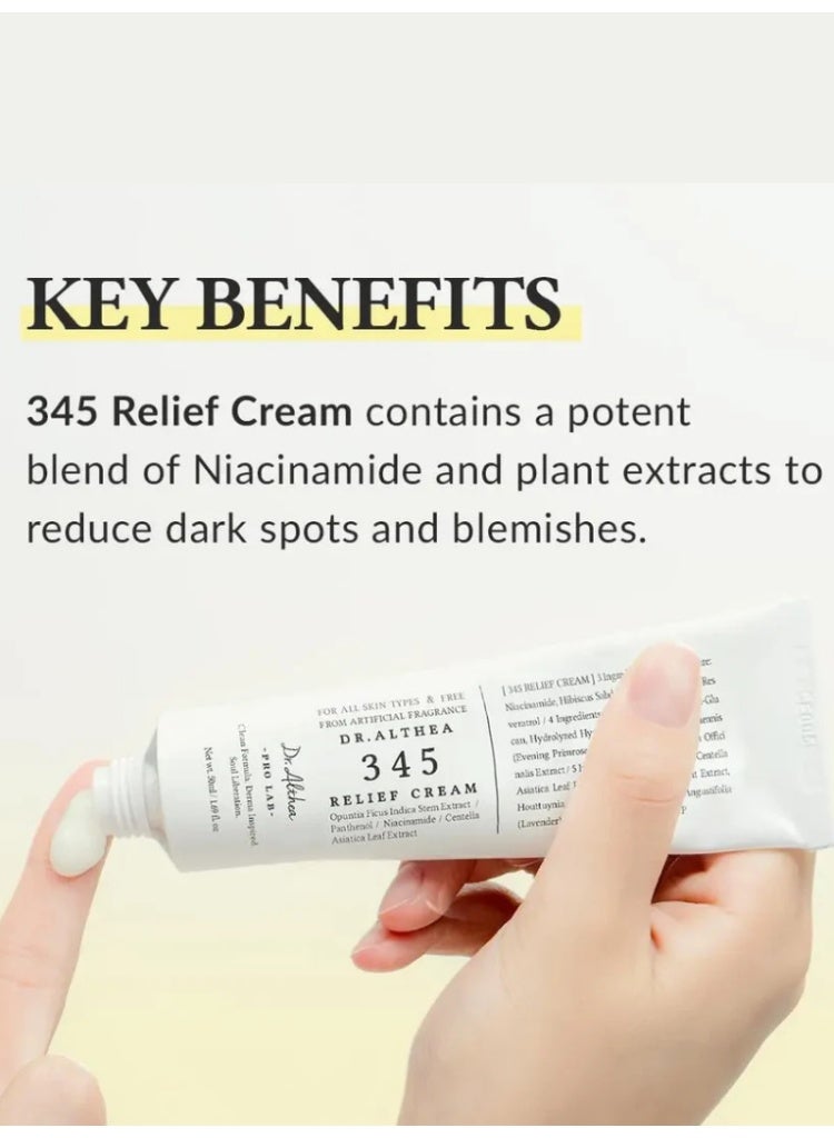 Dr.Althea Calming & Brightening Duo – 345 Relief Cream & Gentle Vitamin C Serum for Sensitive Glowing Skin - Image 5