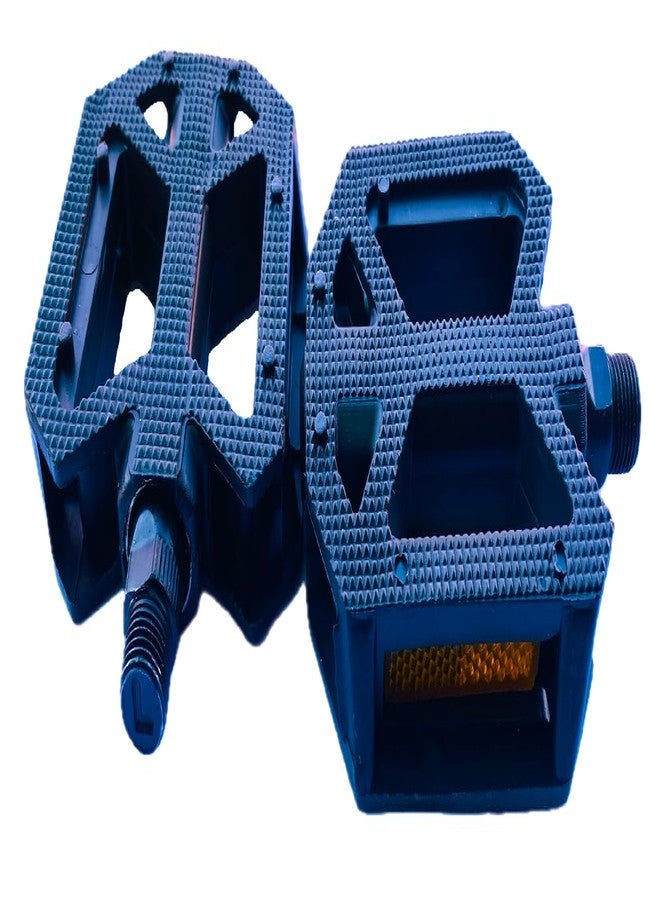 Ilsha® ABS Hard Plastic Cycle Bicycle Pedal Set for MTB Mountain Senior Ranger Bikes Free Size with Axle for All Cycles (Black) Quality Product Only. - Image 1