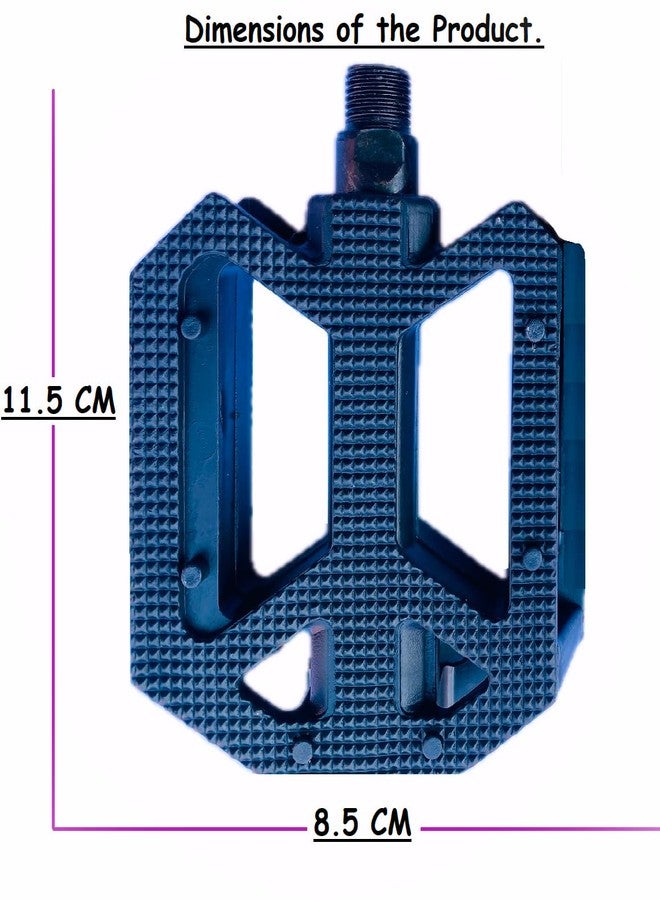 Ilsha® ABS Hard Plastic Cycle Bicycle Pedal Set for MTB Mountain Senior Ranger Bikes Free Size with Axle for All Cycles (Black) Quality Product Only. - Image 5