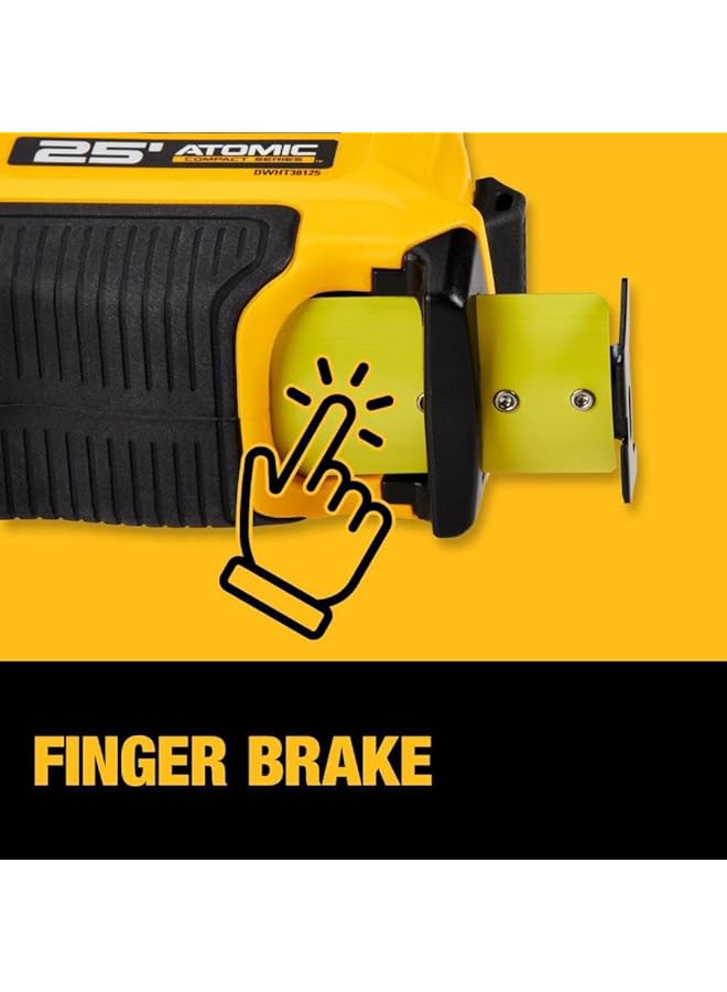 DEWALT Atomic Compact Series Measuring Tape Yellow And Black 25Ft Dwht38125S - Image 4