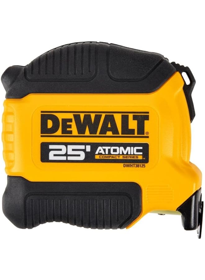 DEWALT Atomic Compact Series Measuring Tape Yellow And Black 25Ft Dwht38125S - Image 1