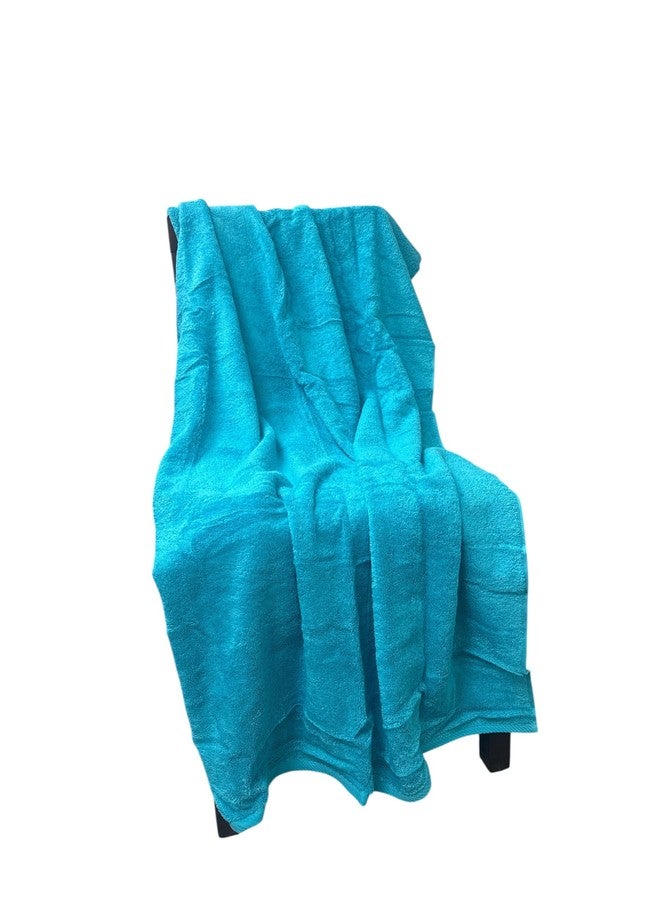 sheetsnthings Oversized Aqua Bath Sheet Towel 40x80 inches-100% Turkish Cotton, Luxury & Absorbent, Soft & Quick-Dry, Premium Spa & Bathroom Towel - Image 2