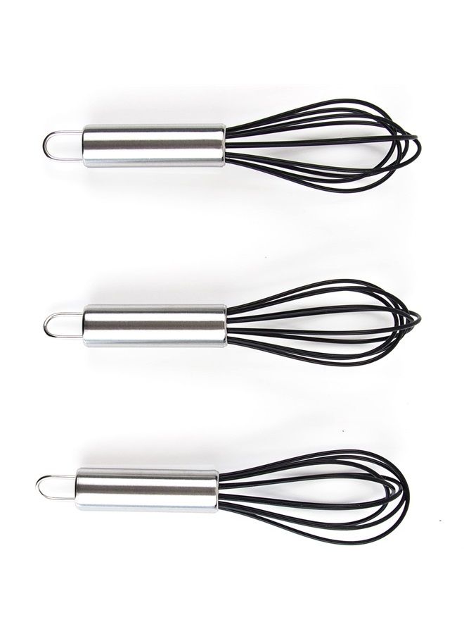 Salon Supply Co Hair Color Whisk - Set of 3 - Hair Color Mixer - Silicone with Stainless Steel Handle - Salon Hair Wisk - Color Whisk - Hair Whisk Color Mixer - Hair Dye Whisk - Color Wisk