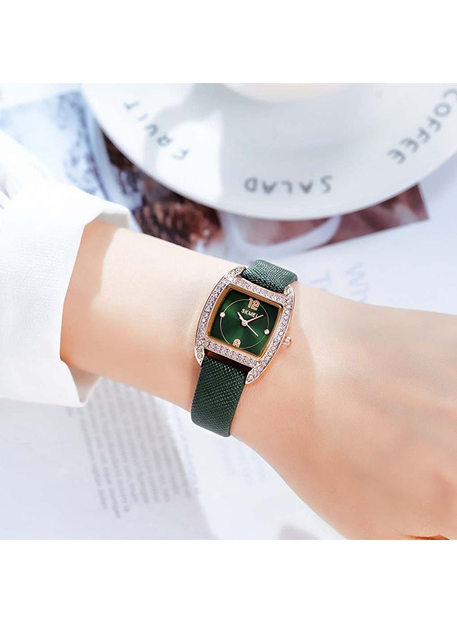 Women's Casual Leather Waterproof WristWatch 0771GN - Image 5