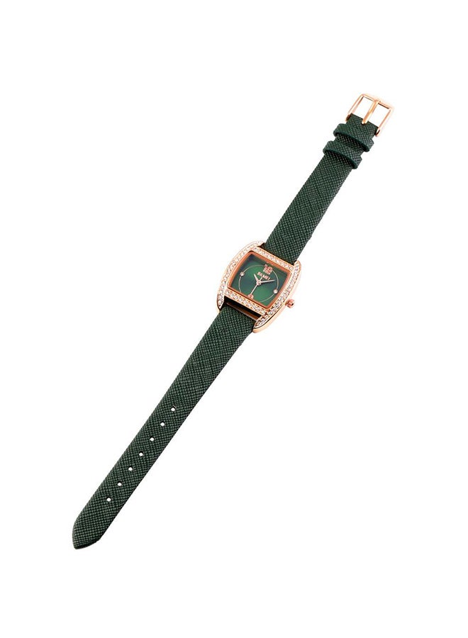 Women's Casual Leather Waterproof WristWatch 0771GN - Image 3