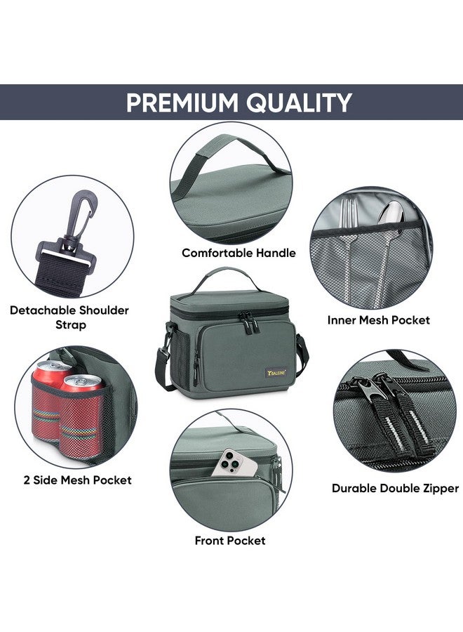 Baleine BALEINE Insulated Lunch Bag for Men Women, 22 Can Leakproof Cooler Bag with Adjustable Shoulder Strap for Work Picnic, Lunch Box for Women Men (Large, Black)  - Image 5