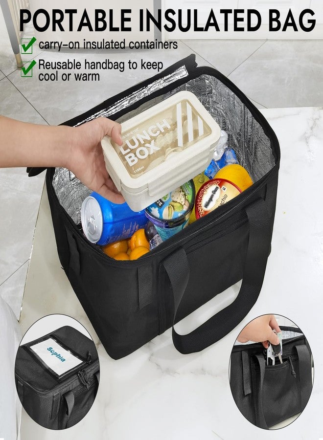 RAYMACE Bike Basket Rear with Cooler Bag and Cargo Net,Waterproof Cover,Folding Bicycle Basket, Quick Release Design Ebike Basket for Adult, Storage Groceries,Bento Lunch,Fruit - Image 2