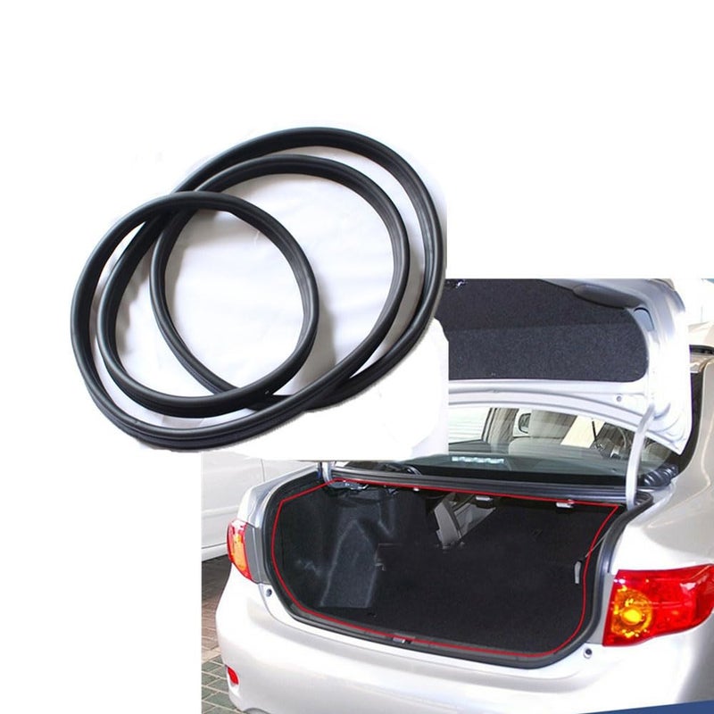 SZFKACCESS for 2007 2008 2009 2010 2011 2012 2013 Toyota Corolla Front Back Engine Hood Sealing Strip Trim Rubber Weatherstrip Rear Trunk Sealing Strip