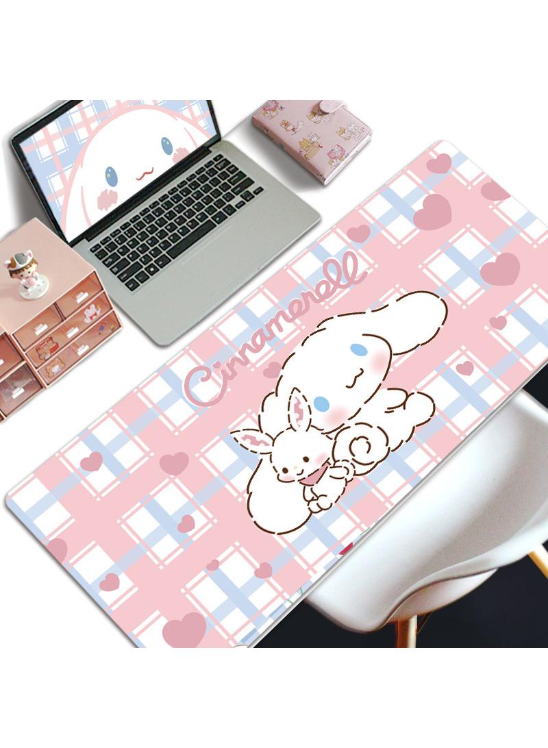 إسكدنيا لعبة القرفة ماوس وسادة وسادة طاولة كبيرة تطول خياطة حافة وسادة الفأرة وسادة الفأرة طويلة ومنصات الفأرة المضادة للانزلاق المطاط قاعدة وسادة الفأرة 800x300x5mm - Image 1