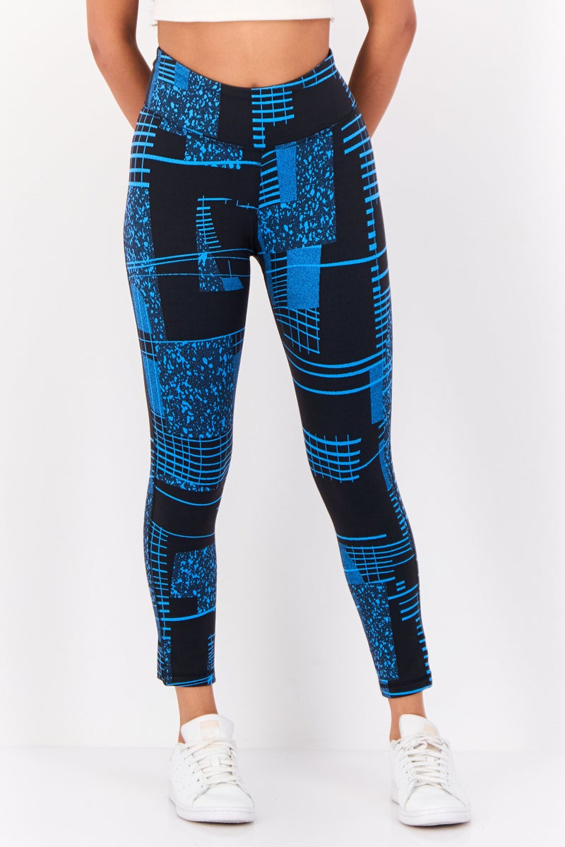 Reebok Women Sportswear Fit Training 3/4 Leggings, Multicolor - Image 1