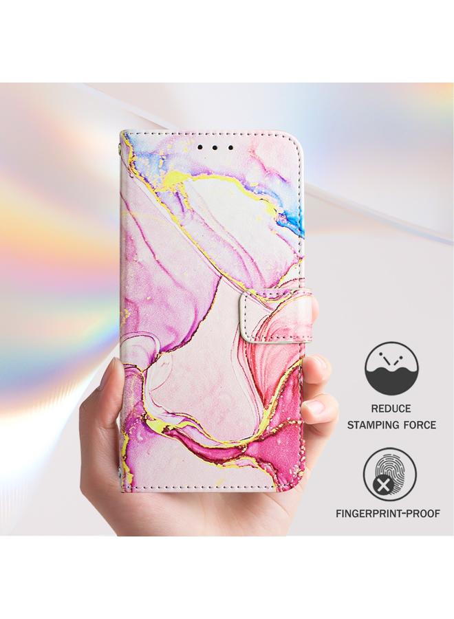 اس-توب جراب هاتف Huawei P40 Pro PT003 من الجلد القابل للطي بنمط رخامي - Image 5