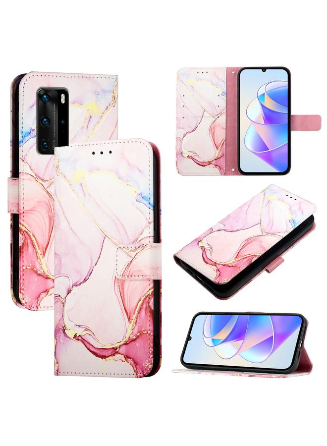 اس-توب جراب هاتف Huawei P40 Pro PT003 من الجلد القابل للطي بنمط رخامي - Image 1