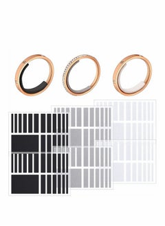 SYOSI Invisible Ring Size Adjuster 6 Sheets / 114 Pieces Loose Ring Sizer Jewelry Ring Guard Ring Smaller Spacer Loose Ring Tightener Ring Fixed Piece for Preventing Ring from Loosening and Slipping Off  - Image 1