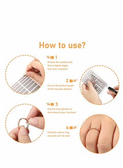 SYOSI Invisible Ring Size Adjuster 6 Sheets / 114 Pieces Loose Ring Sizer Jewelry Ring Guard Ring Smaller Spacer Loose Ring Tightener Ring Fixed Piece for Preventing Ring from Loosening and Slipping Off  - Image 3