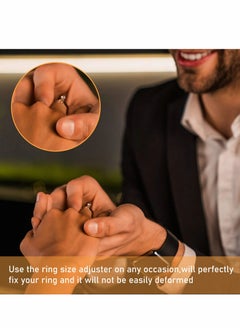 SYOSI Invisible Ring Size Adjuster 6 Sheets / 114 Pieces Loose Ring Sizer Jewelry Ring Guard Ring Smaller Spacer Loose Ring Tightener Ring Fixed Piece for Preventing Ring from Loosening and Slipping Off  - Image 5