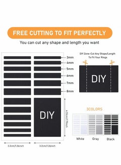 SYOSI Invisible Ring Size Adjuster 6 Sheets / 114 Pieces Loose Ring Sizer Jewelry Ring Guard Ring Smaller Spacer Loose Ring Tightener Ring Fixed Piece for Preventing Ring from Loosening and Slipping Off  - Image 4