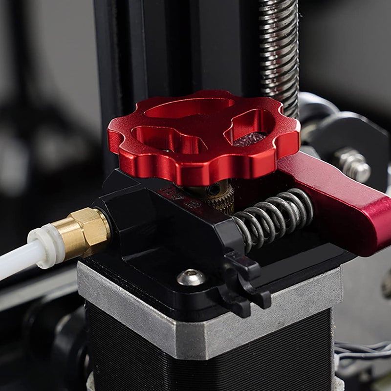 klarako 3D Aluminum Extruder Hand Twist Nut Aluminum Extruder Knob Hand Twist Nut Screw Upgrade for Creality Printer 3D Ender, Red - Image 5