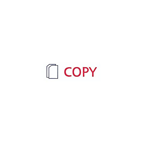 ACCUSTAMP2 035532 Pre-Inked Shutter Stamp with Microban, Red/Blue, Copy, 1 5/8 x 1/2 - Image 5