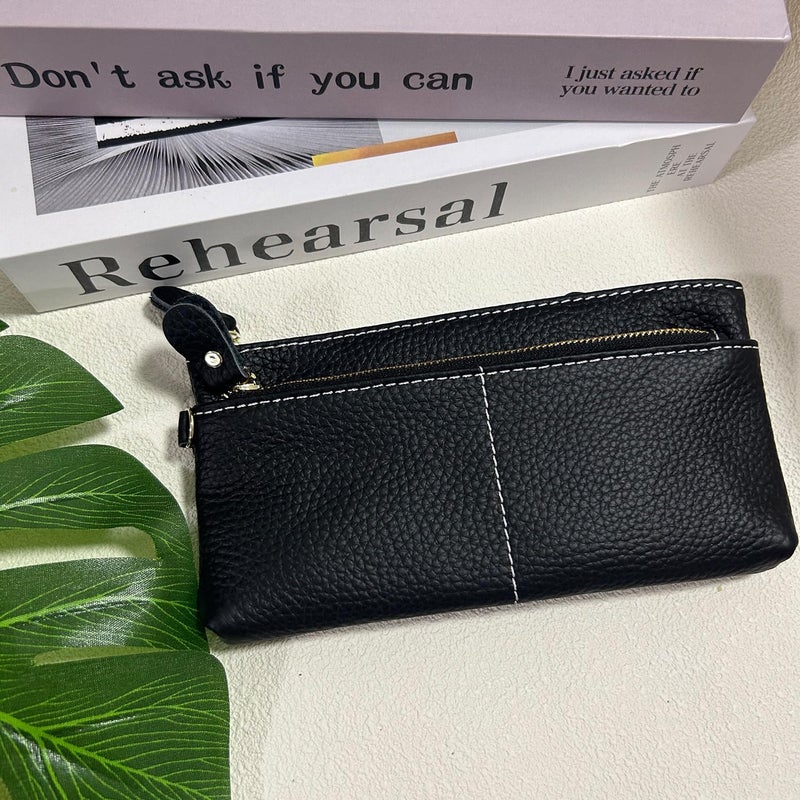 Women's Large Capacity Zip Around Wallet with Detachable Wristlet - Image 4