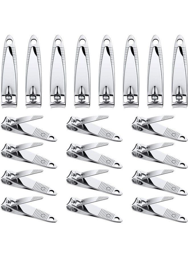 Mudder 20 Pieces Stainless Steel Nail Clippers Set Fingernail And Toenail Clipper Portable Sturdy Nail Clippers For Men And Women  - Image 1