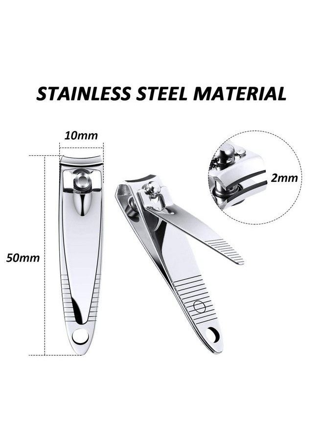 Mudder 20 Pieces Stainless Steel Nail Clippers Set Fingernail And Toenail Clipper Portable Sturdy Nail Clippers For Men And Women  - Image 3
