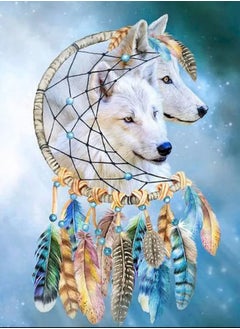STRATEG DIY Paint By Numbers For Adults Kids Wolves Acrylic Wall Art For Home Office Calming Relaxation Color By Number Activity Kit Paint by Numbers Canvas For Beginners  - Image 1