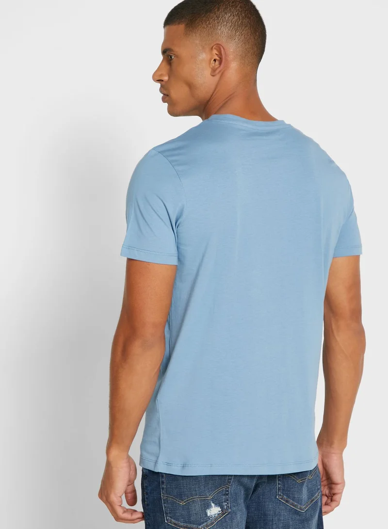 JACK & JONES Logo Crew Neck T-Shirt